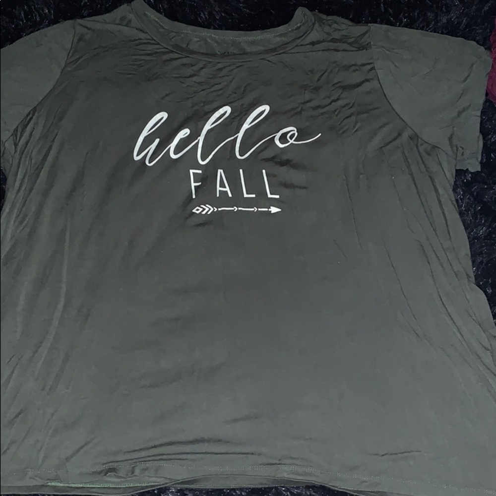 super soft hello fall shirt